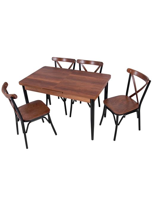 120*70 silva konik ayak masa/çapraz sandalye